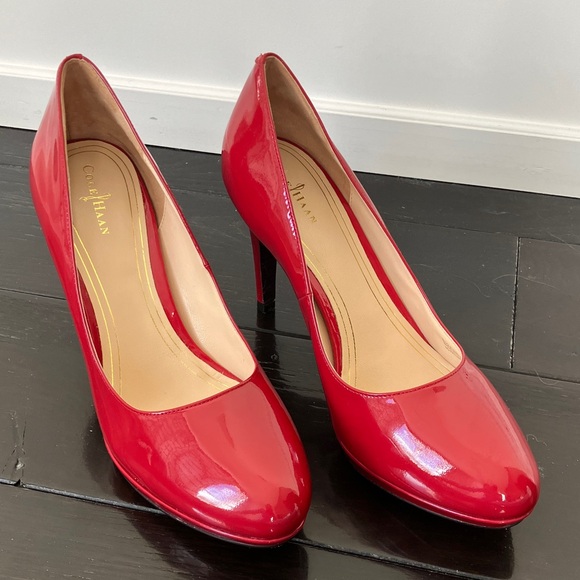 Cole Haan Shoes - Cole Haan x NikeAir Patent Leather Red 3.5 Inch Heels Women’s Size 10B